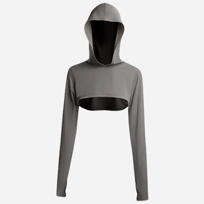 crop top hoodie